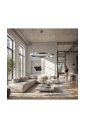 Lampa wisząca CIRCLE 120 LED nikiel szczotkowany 120 cm - Step Into Design