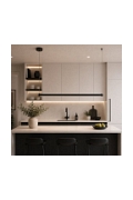 Lampa wisząca BEAM-100 LED - czarna oprawa liniowa - Step Into Design