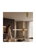 Lampa wisząca O-LINE 63 - LED, 63 cm, złoty połysk - Step Into Design