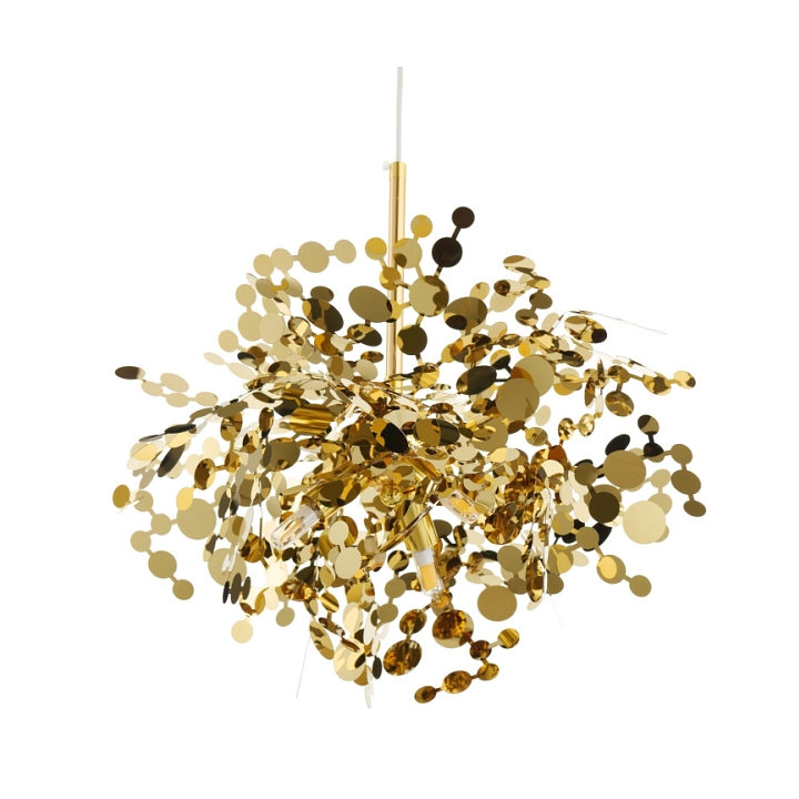Lampa wisząca MONETTI 40 cm - złota, dekoracyjna - Step Into Design