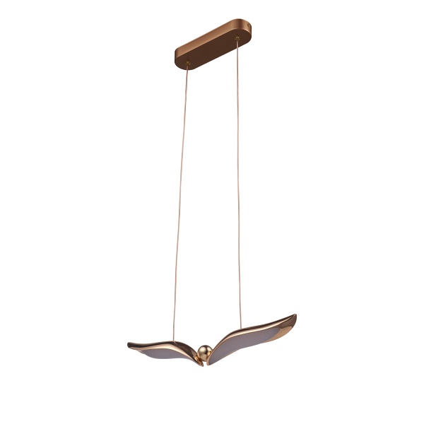 Lampa wisząca GUFO 1 - LED, różowe złoto, 36 cm Step Into Design