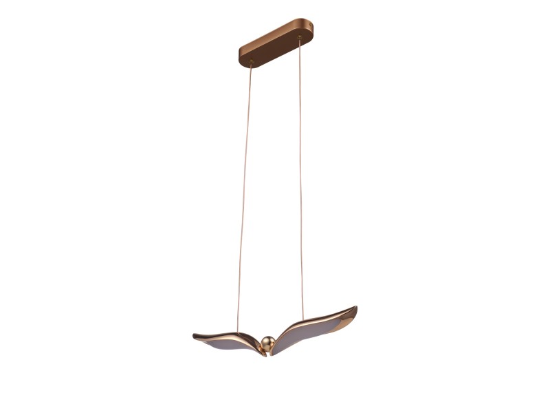 Lampa wisząca GUFO 1 LED różowe złoto 36 cm Step Into Design