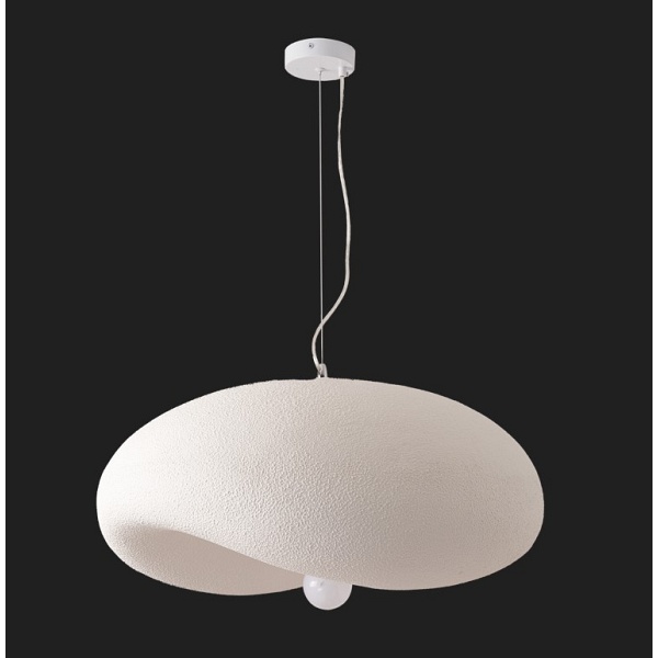 Lampa wisząca STONE FLAT biała 60 cm Step Into Design