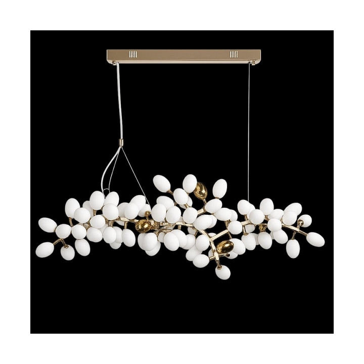 Lampa wisząca VALENTINA 150 cm biało złota - Step Into Design