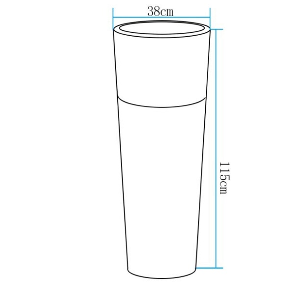 Lampa ogrodowa donica FLOWER POT XL LED RGBW 16 kolorów 115 cm Step Into Design