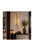 Lampa ścienna CENTRO 92 cm - LED, czarno mosiężny - Step Into Design