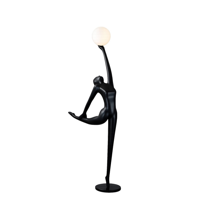 Lampa podłogowa WOMAN BALLERINA czarna 210 cm - Step Into Design