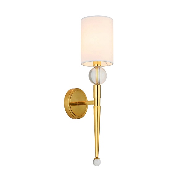 Lampa ścienna DAMA złota 52 cm glamour Step Into Design