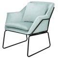 Fotel welurowy FLUENCE miętowy Step Into Design