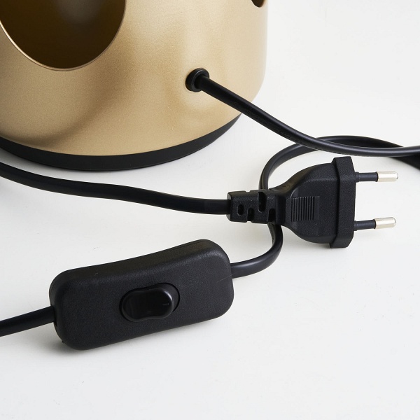 Lampa stołowa FATA transparentno złota 35 *46 cm Step Into Design