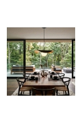 Lampa wisząca ENZO 40 cm - czarno złota - Step Into Design