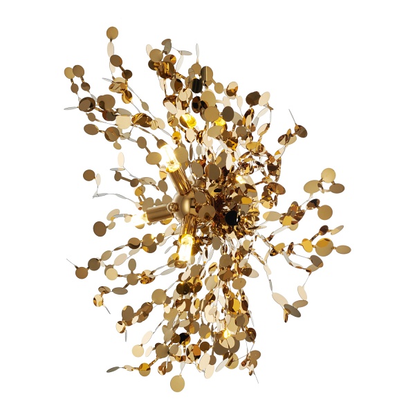 Lampa ścienna MONETTI 40 cm - kinkiet złoty, dekoracyjny Step Into Design