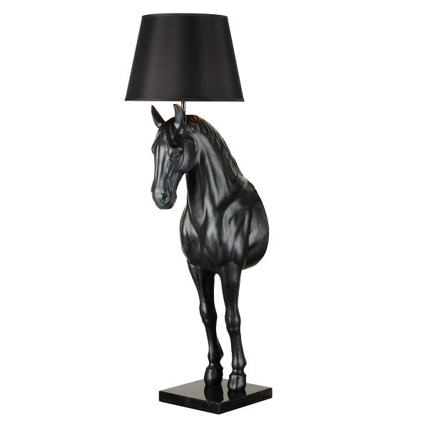Lampa podłogowa KOŃ L / HORSE czarna 185 cm - Step Into Design