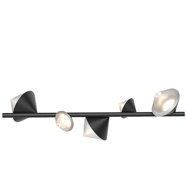 Lampa wisząca CONE LED 130 cm, czarna Step Into Design