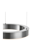 Lampa wisząca CIRCLE 40 cm LED, ring nikiel szczotkowany - Step Into Design