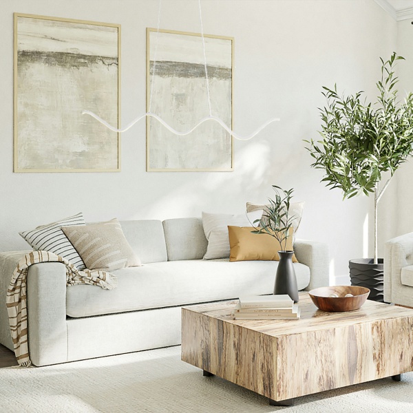 Lampa wisząca ZIGZAG LED biała 90 cm Step Into Design