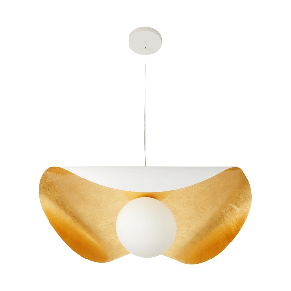 Lampa wisząca ENZO 60 cm - biało złota Step Into Design