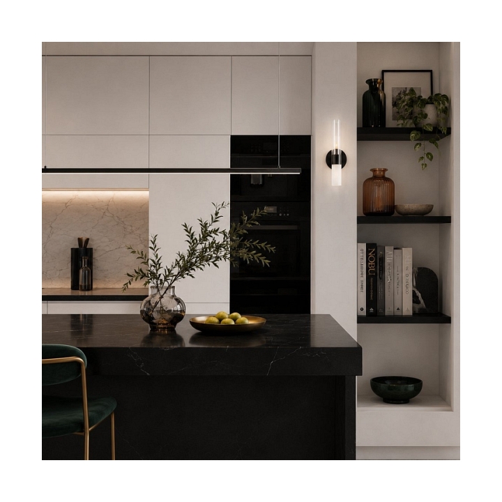 Lampa ścienna CANDELA 31 cm czarny - Step Into Design