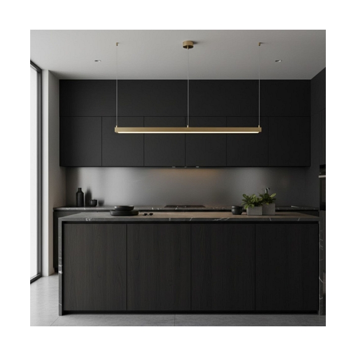 Lampa wisząca BEAM-120 LED - złota oprawa liniowa - Step Into Design