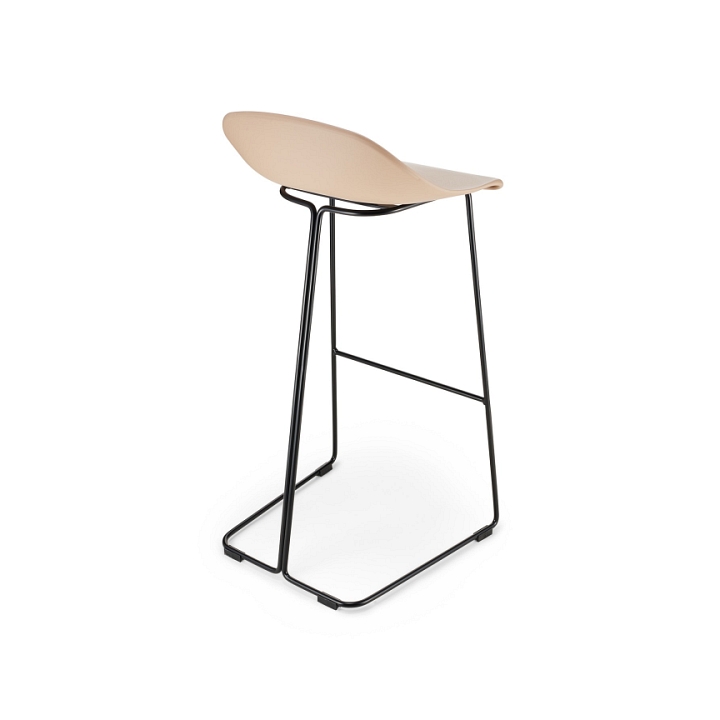 Hoker CARO BAR stołek barowy beżowy 75 cm - Step Into Design