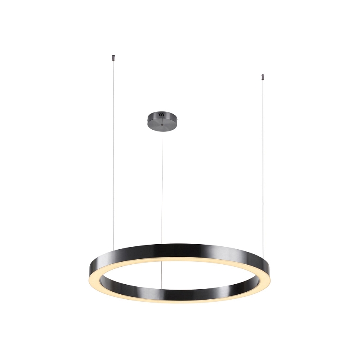Lampa wisząca CIRCLE 80 cm - LED, ring tytanowy - Step Into Design