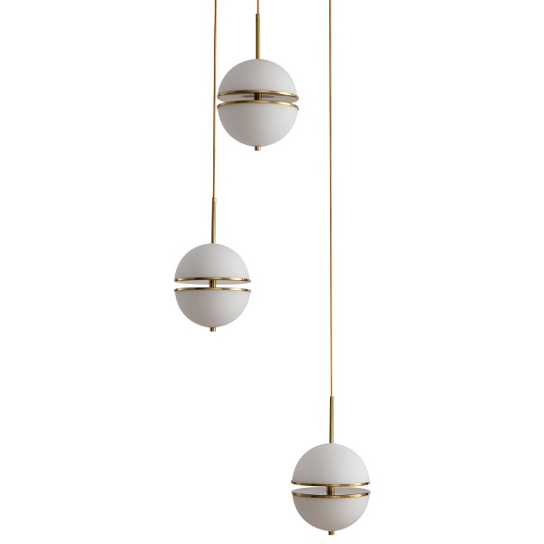 Lampa wisząca SFERA-3 LED złota 50 cm Step Into Design