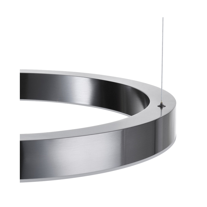 Lampa wisząca CIRCLE 60 cm - LED, ring tytanowy - Step Into Design