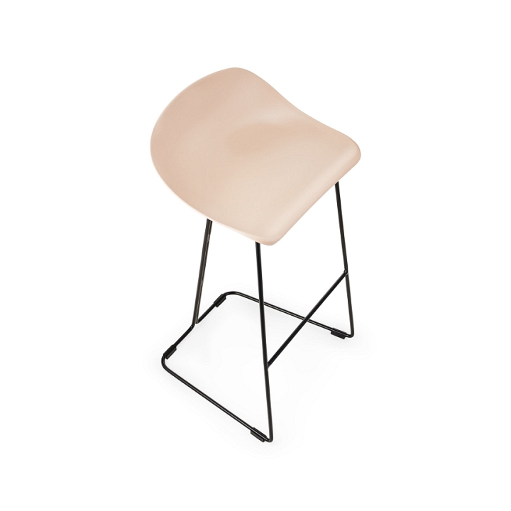 Hoker CARO BAR stołek barowy beżowy 75 cm - Step Into Design
