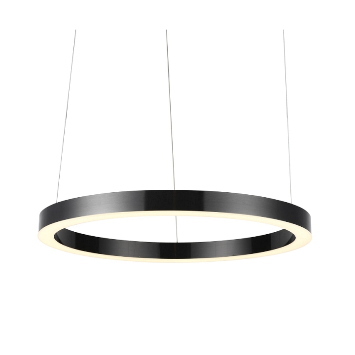 Lampa wisząca CIRCLE 80 cm - LED, ring tytanowy - Step Into Design