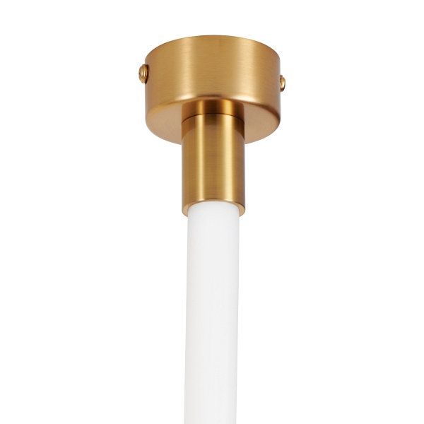 Lampa wisząca SNAKE LED 400 cm - elastyczny przewód LED, 3000K, złote uchwyty Step Into Design