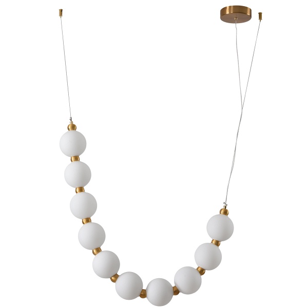 Lampa wisząca CORALLI S biało-mosiężna Step Into Design