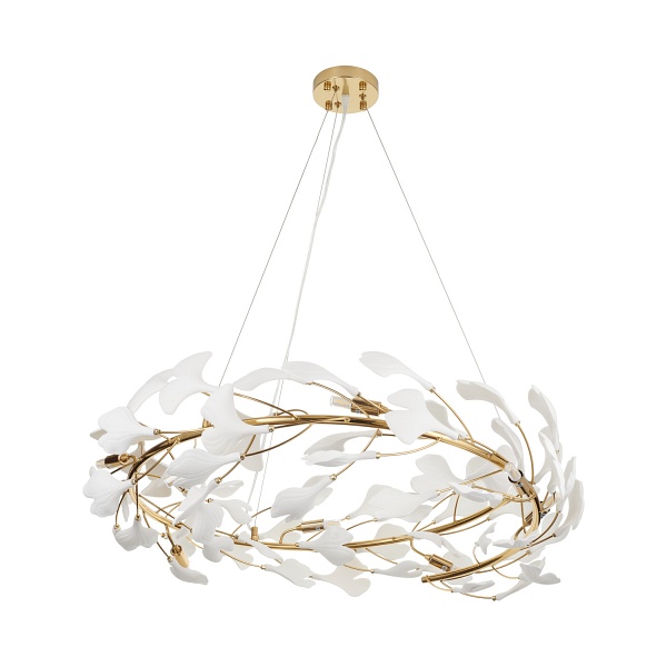 Lampa wisząca BOTANIKA złoto biała 80 cm Step Into Design