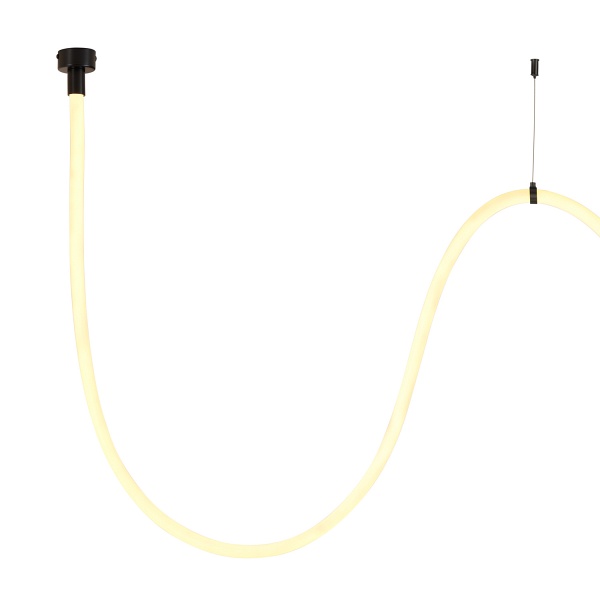 Lampa wisząca SNAKE LED wąż ledowy czarna 300 cm Step Into Design