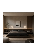 Lampa ścienna NYX 20 cm - LED okrągła, metalowa, biała - Step Into Design