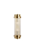 Lampa ścienna STELO 60 cm - kinkiet kryształowy LED, rama metalowa, złoty - Step Into Design