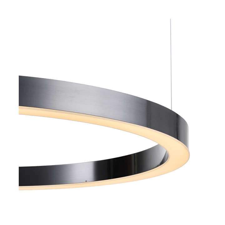 Lampa wisząca CIRCLE 100 - LED, ring tytanowy - Step Into Design