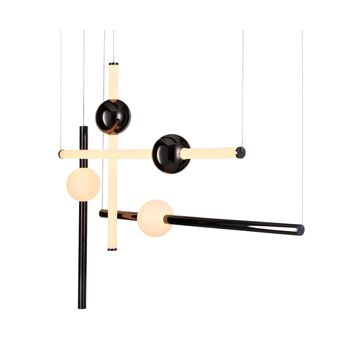 Lampa wisząca O-LINE L-4 LED czarna 110 cm - Step Into Design