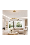 Lampa wisząca ALCHEMY 60 cm - LED, złoty alabaster - Step Into Design