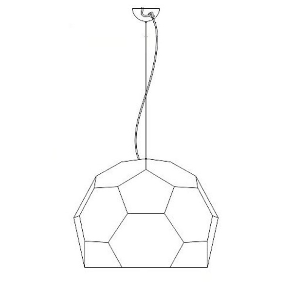 Lampa wisząca DOME półtransparentna 80 cm Step Into Design