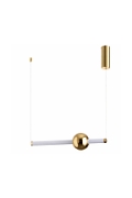 Lampa wisząca O-LINE 63 - LED, 63 cm, złoty połysk - Step Into Design