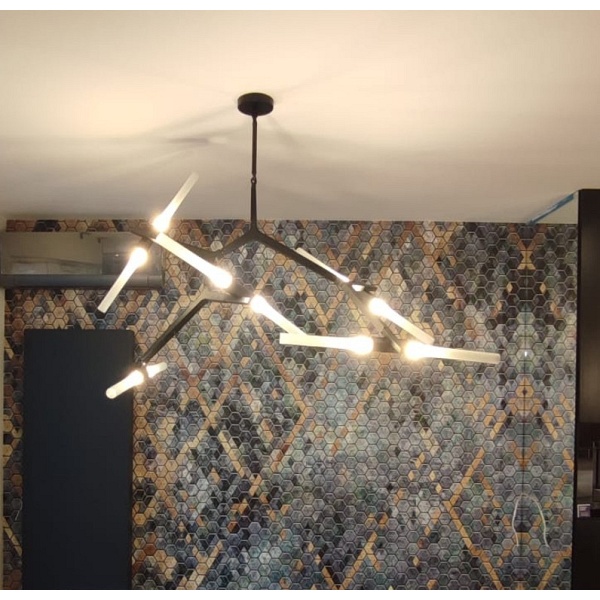 Lampa wisząca STICKS-10 czarna Step Into Design