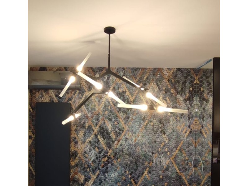 Lampa wisząca STICKS-10 czarna Step Into Design