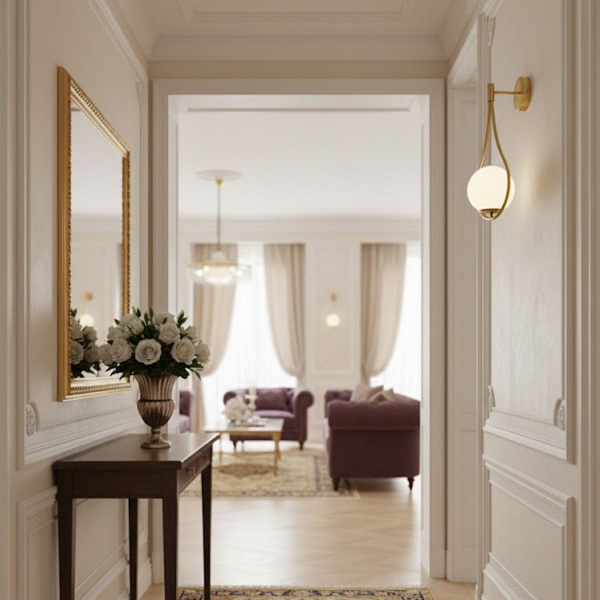 Lampa ścienna DROP 45 cm zlota Step Into Design