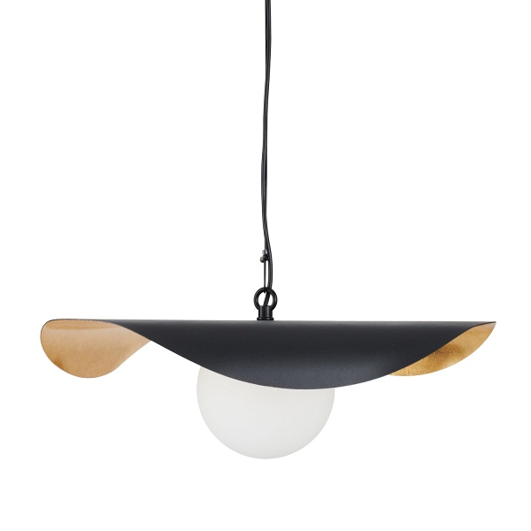 Lampa wisząca ENZO czarno złota 40 cm Step Into Design