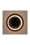 Lampa ścienna DONUT 18 cm - LED, szkło, szaro-czarna - Step Into Design