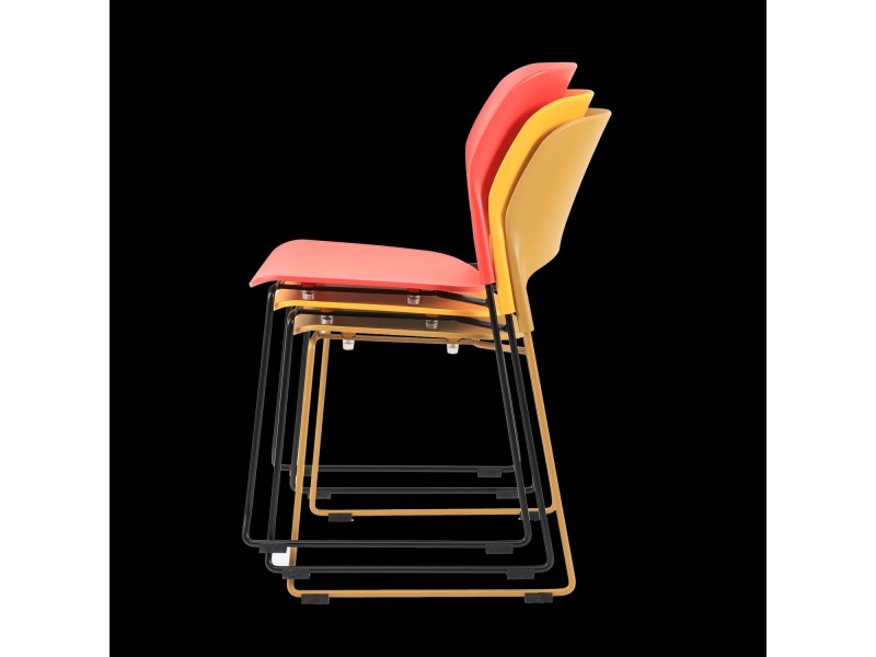 Krzesło TIPICO czerwono czarne Step Into Design