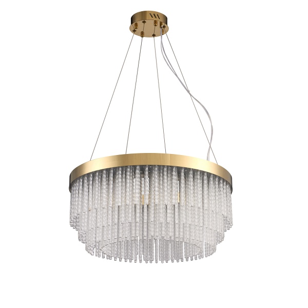 Lampa wisząca GLORIA LED kryształowa złota 60 cm Step Into Design