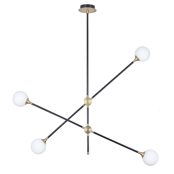 Lampa wisząca SPILLO czarno złota 92 cm Step Into Design