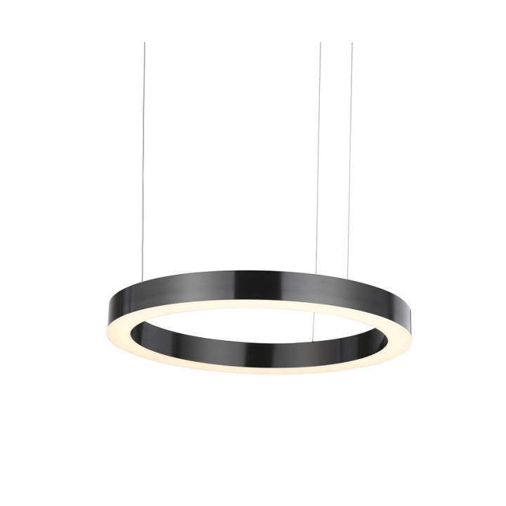Lampa wisząca CIRCLE 60 cm - LED, ring tytanowy - Step Into Design