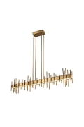 Lampa wisząca ARCHITETTO 130 cm - LED, złota dekoracyjna listwa - Step Into Design